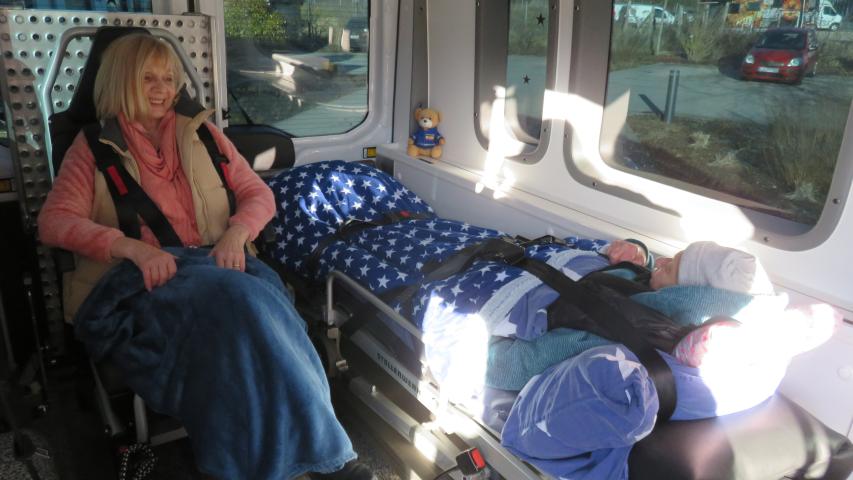 Susann im Wünschewagen Susann im Wünschewagen